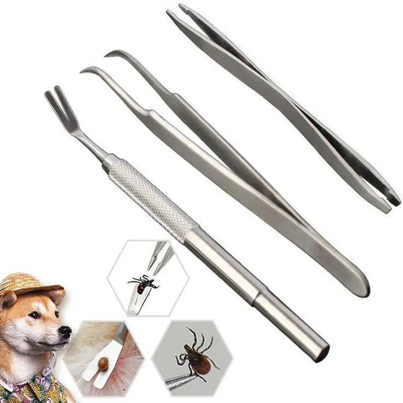 3 in 1 Pet Flea Treatment Tick Removal Tool